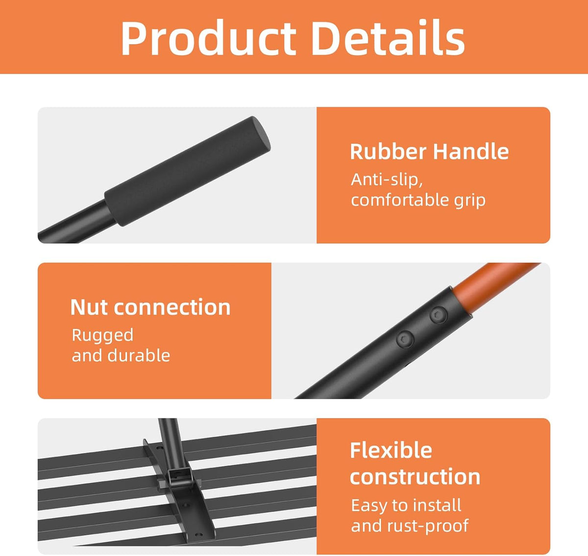 Lawn Leveling Rake 30"x10", Heavy-Duty Stainless Steel Yard Leveling Rake, Professional Soil