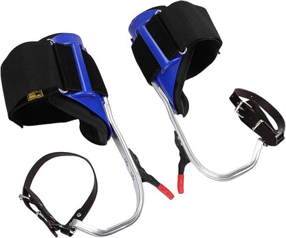Tree Climbing Spikes Kit Aluminum Alloy Adjustable Tree Climbing Equipment with Anti Slip Pedal for