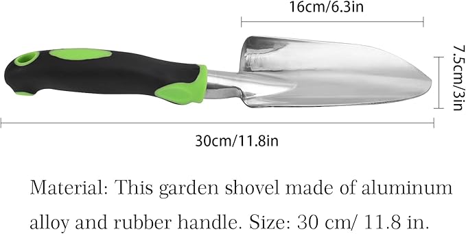 Garden Shovel Hand Trowel Mini Shovel Garden Tools Cast-Aluminum Heavy Duty Gardening Tool Soft