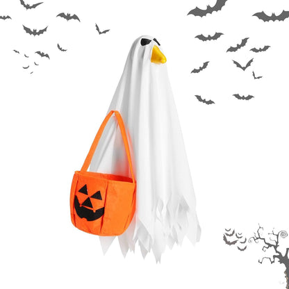 Halloween Porch Goose Outfit for 23'' Plastic Statue Lawn Porch Goose Clothes Halloween Goose