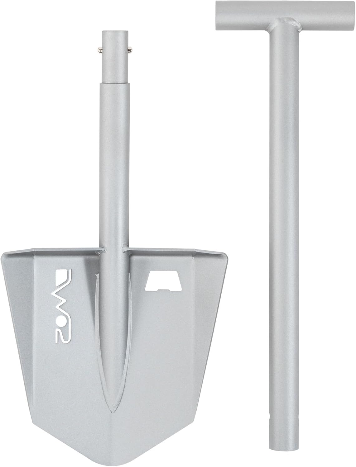 DMOS Nomad Shovel - 2-Piece Collapsible Lightweight Aluminum Shovel for Camping, Overlanding