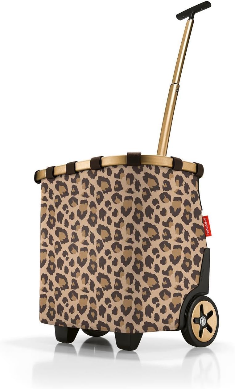 reisenthel carrycruiser Frame Leo Macchiato - Portable Shopping Trolley with Sturdy Aluminum Frame