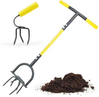 Jardineer Hand Tiller Garden Claw Set, Garden Twist Tiller With Small Soil Tiller, Heavy Duty