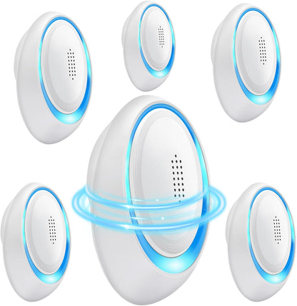 2025 Upgraded Mouse Repellent Indoor, 6 Pack Ultrasonic Pest Repeller, Roach Repellent Plug, Roach