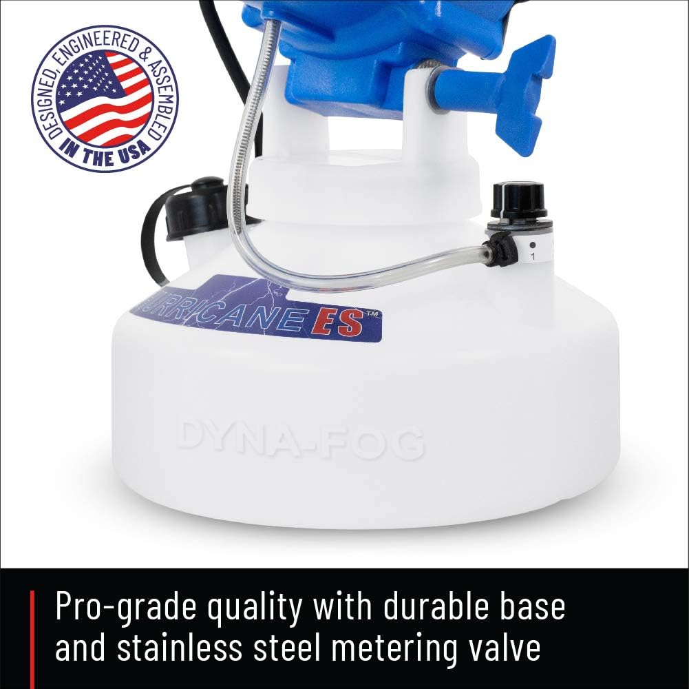Hurricane ES Electrostatic Corded ULV Hand Carry 1-Gallon Fogger Adjustable Particle Size 10-50