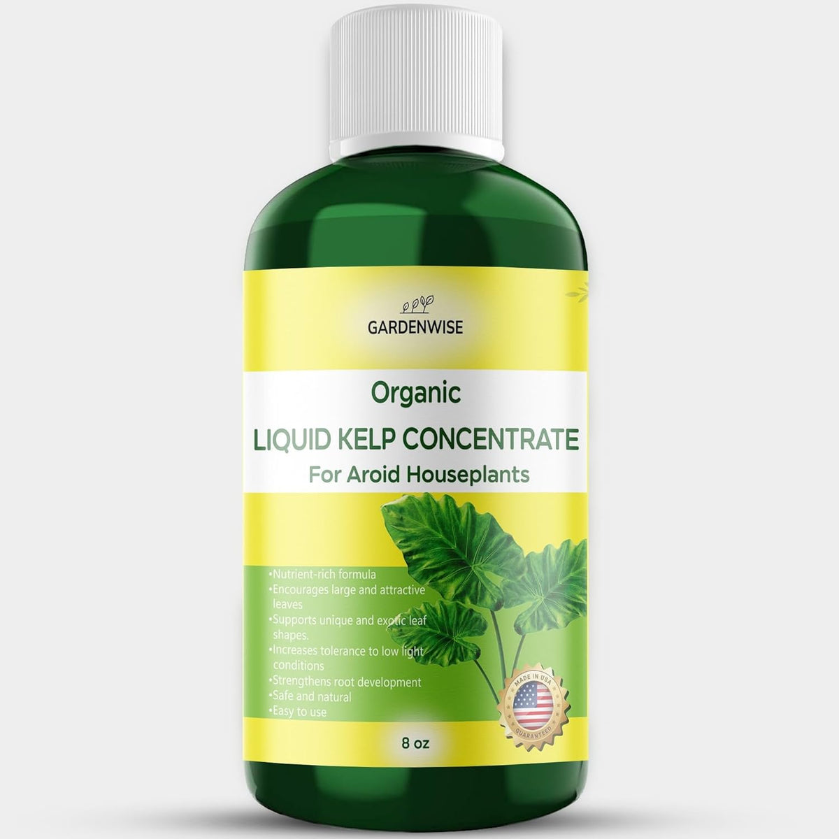 Organic Premium Seaweed Fertilizer - Liquid Kelp Plant Food for Aroid Houseplants: Monstera
