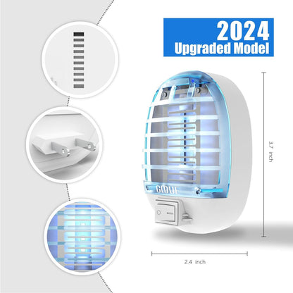 6 Pack Bug Zapper Indoor, Electronic Mosquitoes Killer Zapper with Blue Lights for Living Room