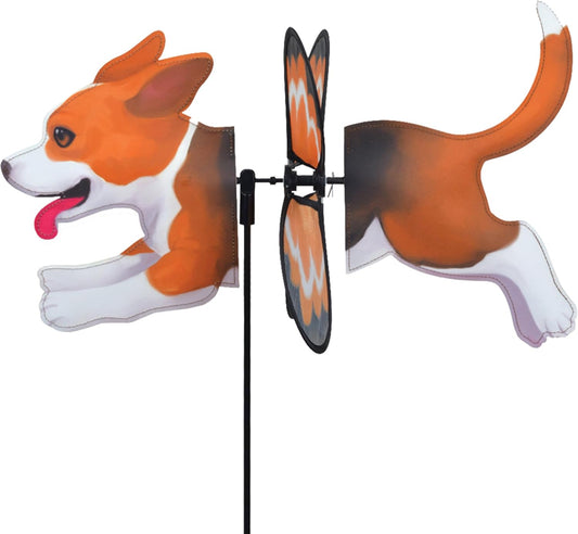 Premier Kites Petite Spinner Beagle – Whimsical Wind Spinner for Yard & Garden, Durable