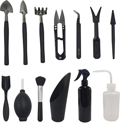 13Pcs Succulent Tools Set Mini Garden Tool Kit Transplanting Tools for Succulent Care Miniature