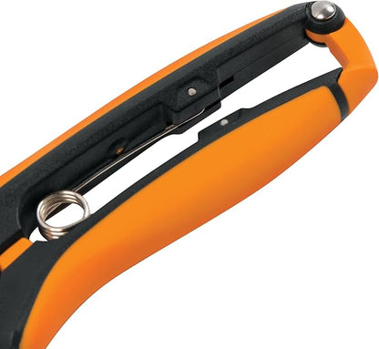 Fiskars Curved Micro-Tip Pruning Snips - 6" Garden Shears with Sheath and SoftGrip Handle - Yard