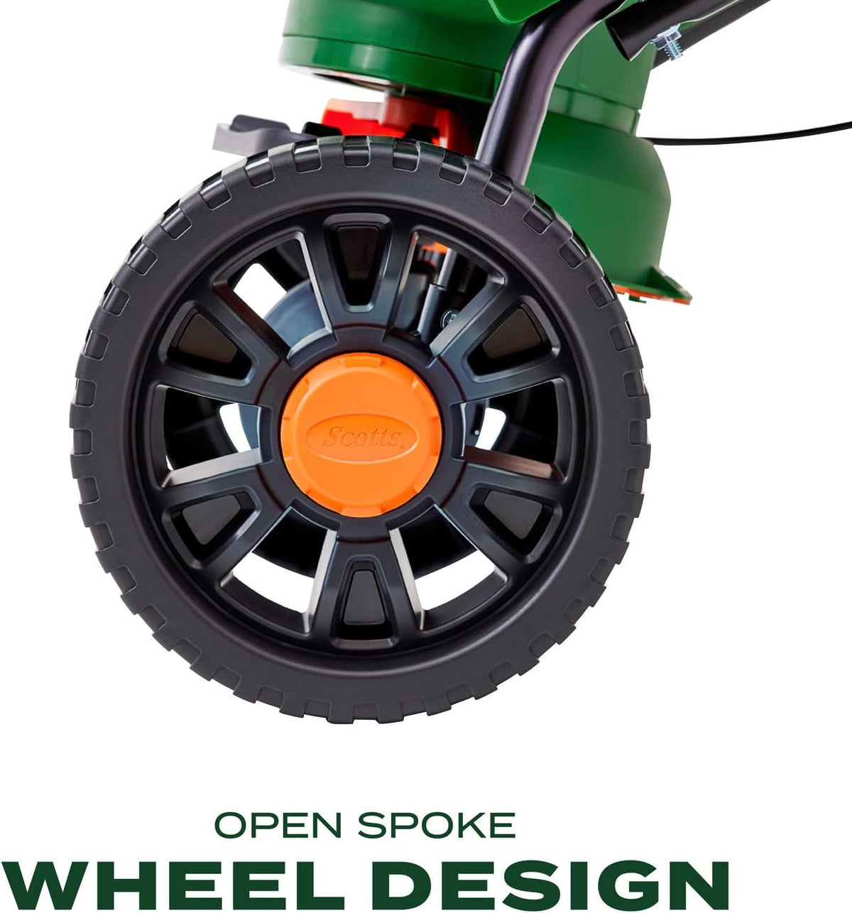 Scotts Turf Builder EdgeGuard DLX Broadcast Spreader for Seed, Fertilizer, Salt, Ice Melt, Holds up