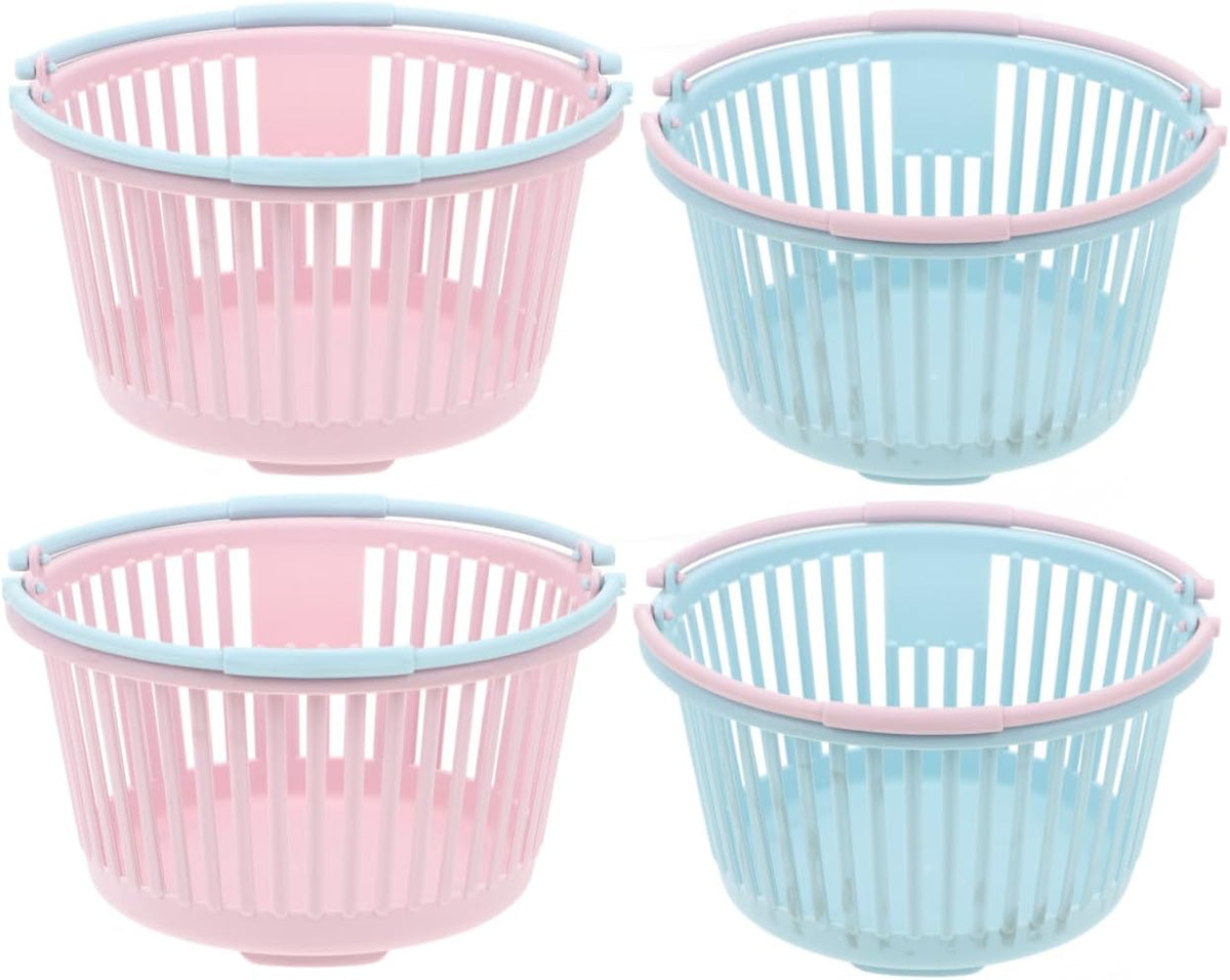4pcs Portable Fruit Picking Baskets Ergonomic Handle Containers for Collecting Berries Cherries and