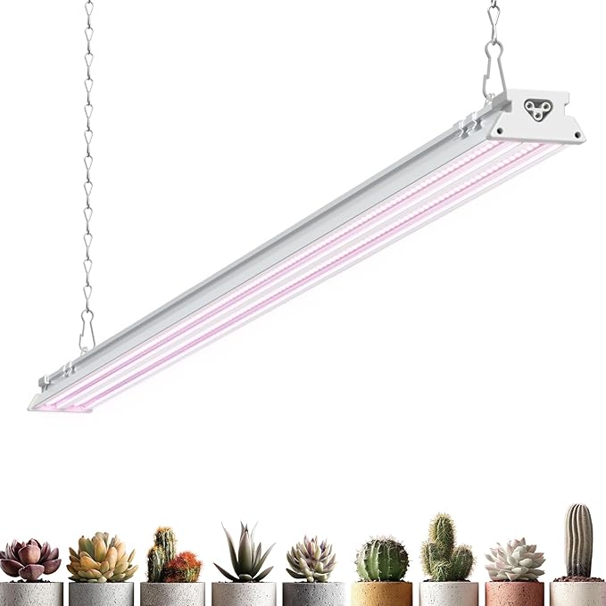 Barrina TX-S60 4FT Grow Light for Indoor Plants, 60W(420W Equivalent), Full Spectrum, High PPFD