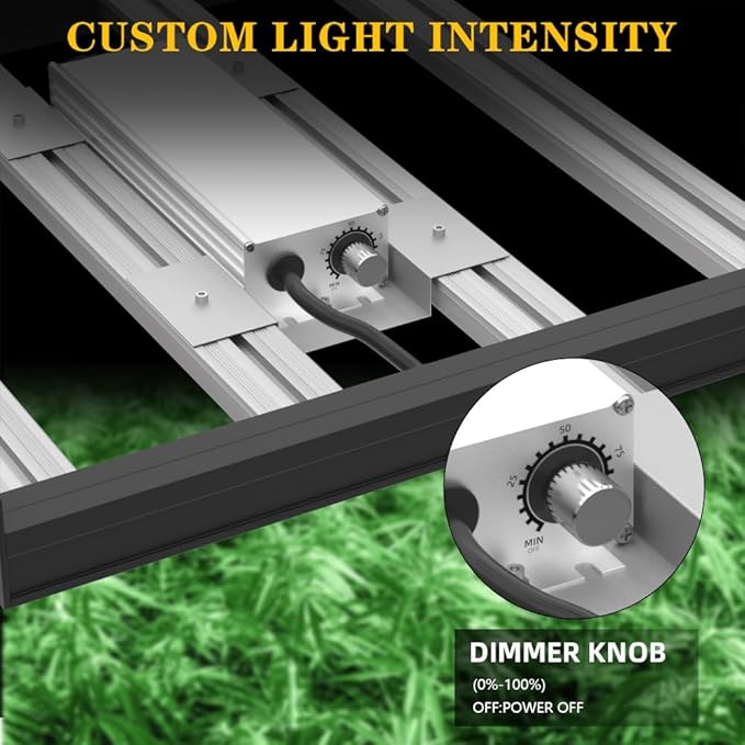 CANAGROW CG1200 LED Grow Light for Indoor Plants 2x2ft Coverage with High Yield Diodes, Sunlike