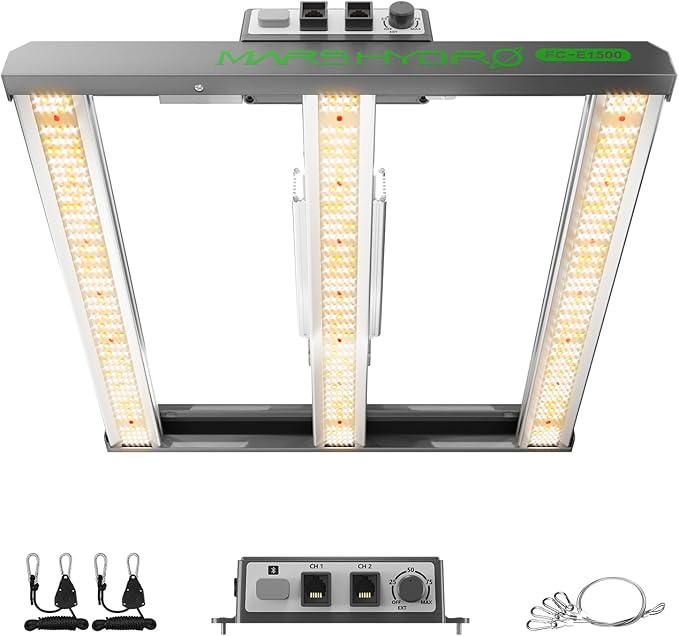 2025 MARS HYDRO FC-E1500 150Watt LED Grow Light 2.5x2.5ft Full Spectrum Grow Light Bar Plant