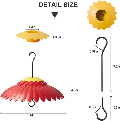 Squirrel Baffle Hummingbird Feeder Shade Cover Dome Shield Hang from Bird Feeders for Outdoors