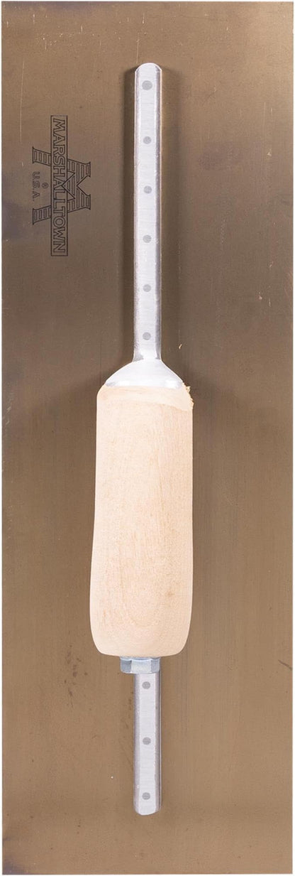 MARSHALLTOWN Curry Style Trowel, 16x5 Inches, Ideal for Plastering and EIFS, Made in the USA, 104CST