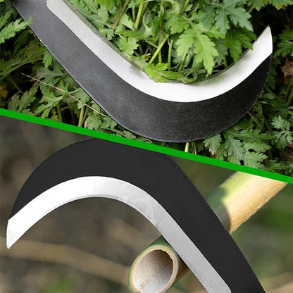 Billhook Sickle Garden Tools Machete Knife Brush Clearing Sickle Machete with Carbon Steel Blade