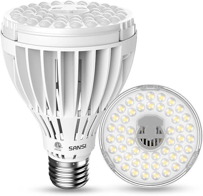 SANSI 32W Grow Light Bulbs for Indoor Plants, 350W Equivalent Full Spectrum LED Grow Light Bulb
