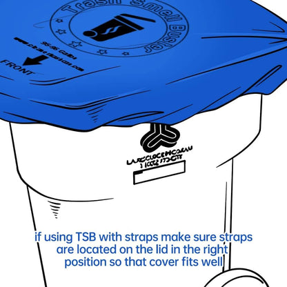 32 Gallon Trash Can Cover Odor Eliminating Bag with Elastic Band Lemon Scented Durable Chemical