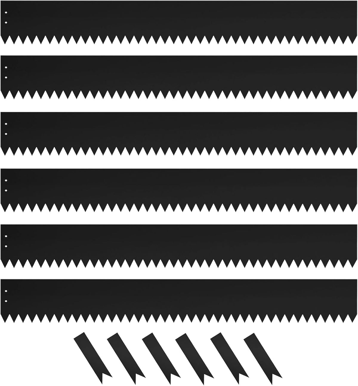 Steel Landscape Edging 40 Inch Strips, Steel Edging 4 Inch Depth, 6 Pack Hammer in Landscape