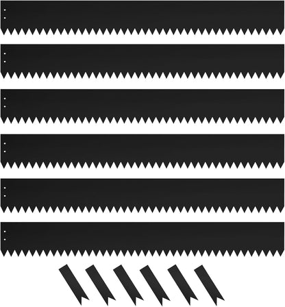 Steel Landscape Edging 40 Inch Strips, Steel Edging 4 Inch Depth, 6 Pack Hammer in Landscape