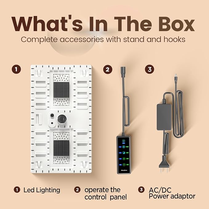Grow Lights for Indoor Plants, [Smart APP & Expansive 2x2 Ft Coverage] Genuine 48Watt LED Full