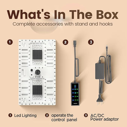 Grow Lights for Indoor Plants, [Smart APP & Expansive 2x2 Ft Coverage] Genuine 48Watt LED Full