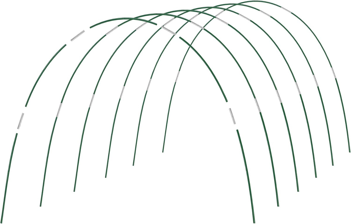 PHYEX Garden Hoops Greenhouse Hoops for Row Covers & Raised Beds, Rust-Free Fiberglass Frame, DIY