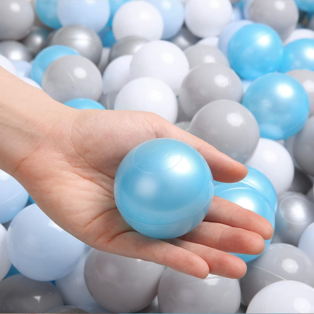 TRENDPLAY Plastic Balls for Ball Pits 2.2 Inch, Pack of 50 100 200 500 Hollow Balls, Perfect for