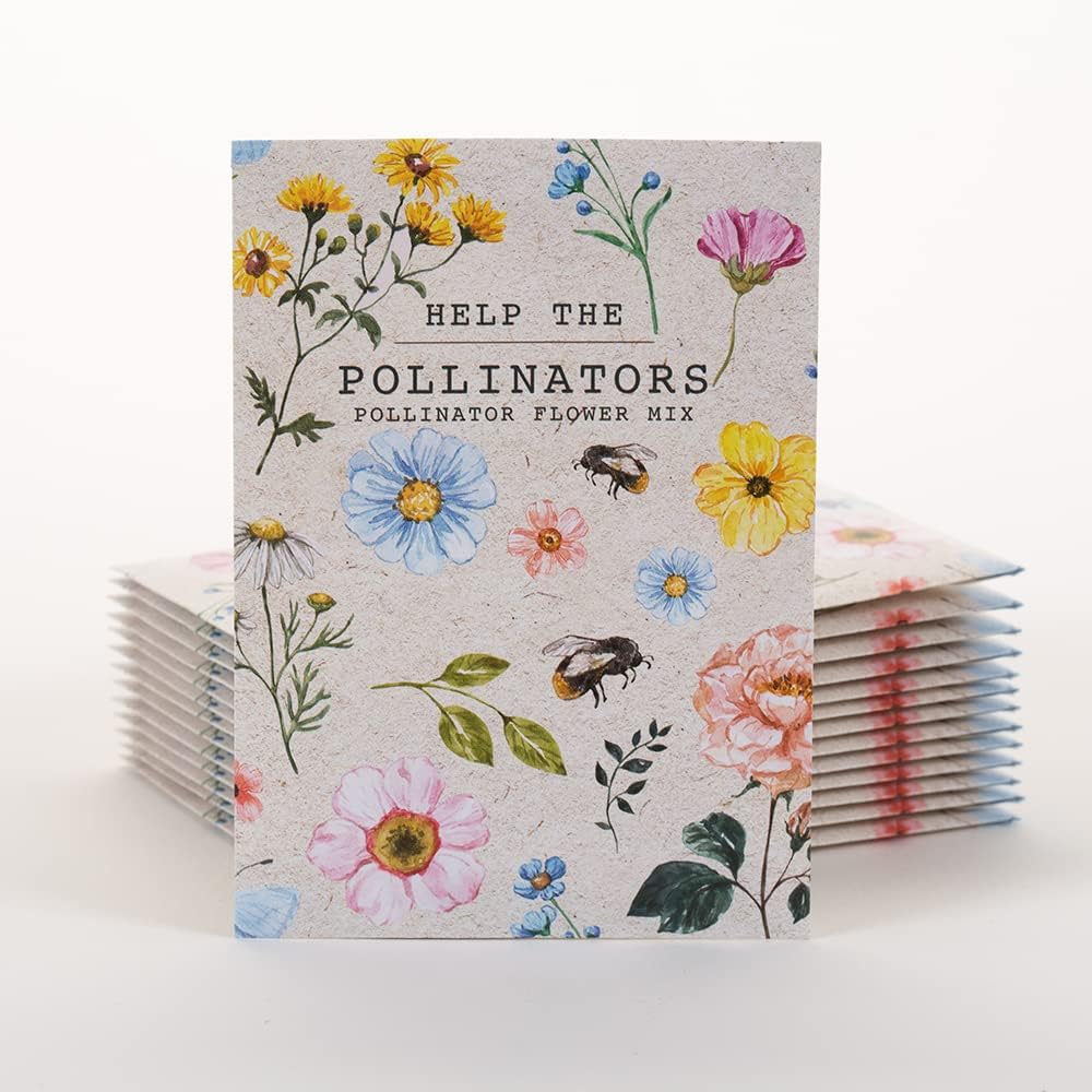 Bentley Seed Co. | Help Pollinators Kraft Bee! | 25 Non-GMO, Non-Coated Pollinator Wildflower Seed