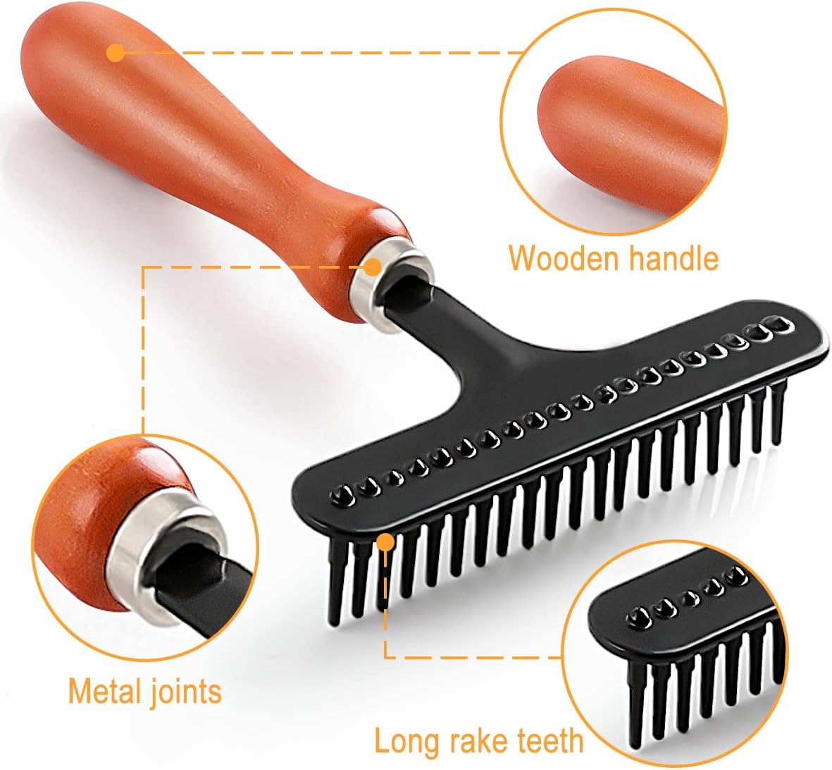 Hand Held Carpet Rake, Making Carpets Fluffy Again, Clean Hair, Let Carpet Restore Softness (Iron