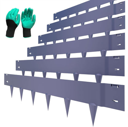 6 Pack Metal Landscape Edging- 40" L x 8" H (20ft Total) Lawn Edging, Garden Border Edging, Metal