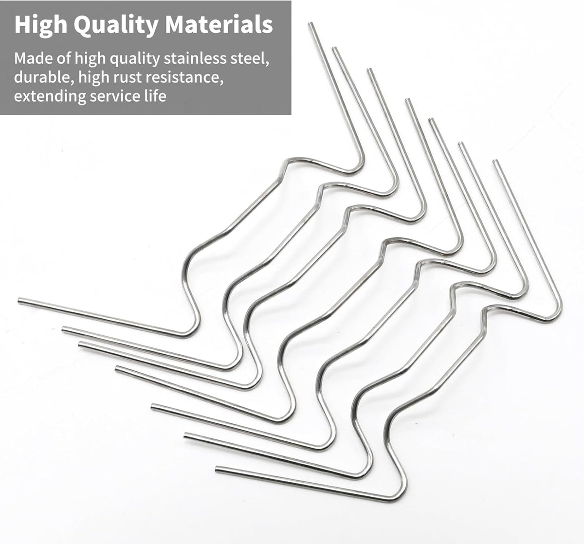 MDEOOSKY 50pcs Greenhouse Glazing Clips Stainless Steel W Type Clip Leaf Spring Clips Mini for