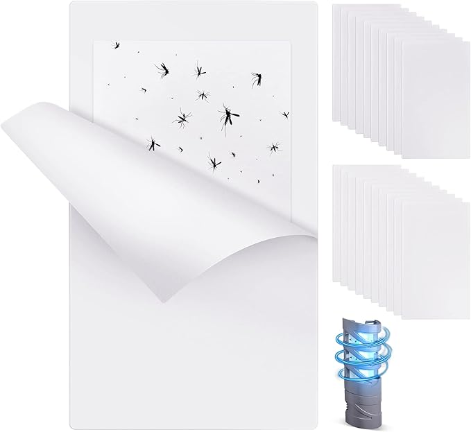 Qualirey 20 Pack Replacement Fly Glue Boards, Compatible with Gardner FlyWeb Fly Classic and Plus