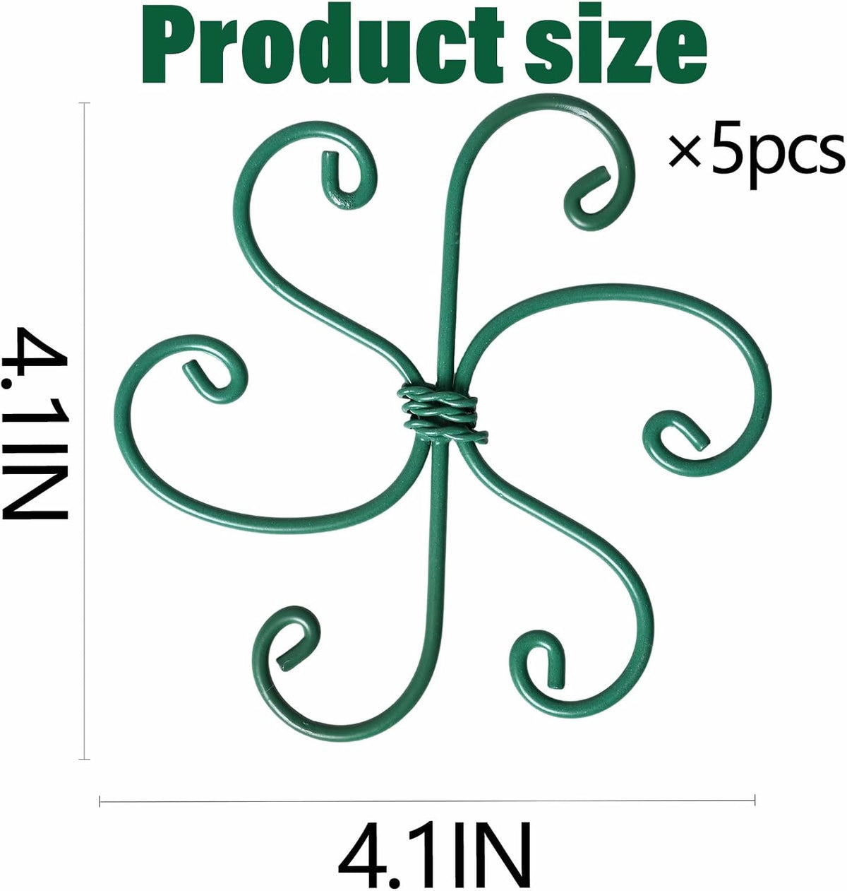 5PCS Monstera Plant Support Hook - 4.1 * 4.4IN, Durable Flexible Stabilizers for Indoor Plants