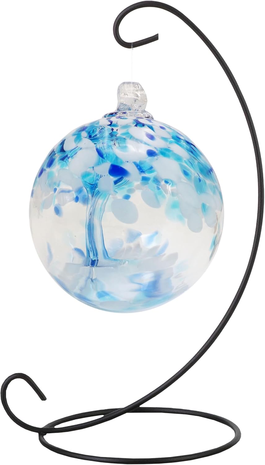 Dale Tiffany AC23215-D3 Rainbow Tree of Life Hand Blown Art Glass Ornament Witch Globe Gazing Ball
