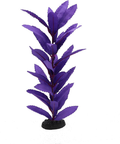 2-Pack 12 Inch Aquarium Silk Aquarium Plants, Artificial Plastic Plant for Small Tank, Goldfish