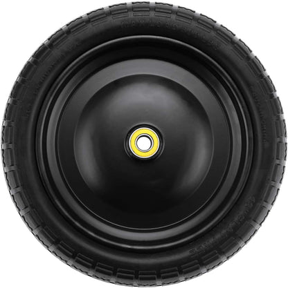2 Pack 13 Inch Flat-Free Tires for Gorilla Cart, Heavy Duty Solid Replacement Wheels With 5/8 Inch