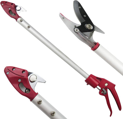 2 Feet Cut and Hold Tree Pruner, Rotation Pole Tree Trimming, Short Reach Fruit Picker, Branches