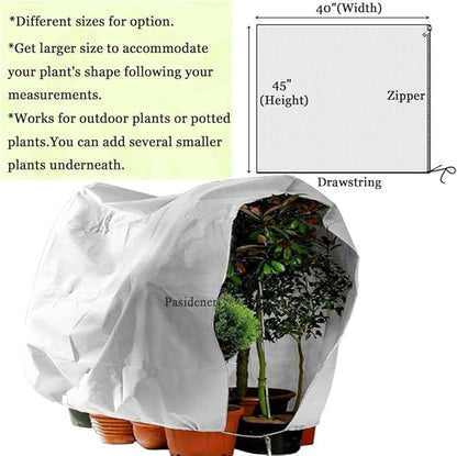 Plant Covers Freeze Protection 3 Packs 45" x40" 2.2oz Tree Covers Frost Plant Covers Freeze Cloth