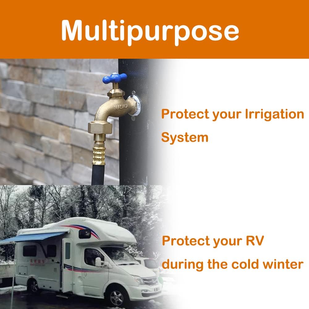 RV Winterizing Kit with Sprinkler Blowout Adapter, Shut Off Valve,Winterizing RV, Camper, Boat