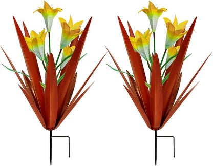 Homight Metal Agave Plant Outdoor Decoration Lily Mexican Yard Art Garden Gift Home Decor Hand