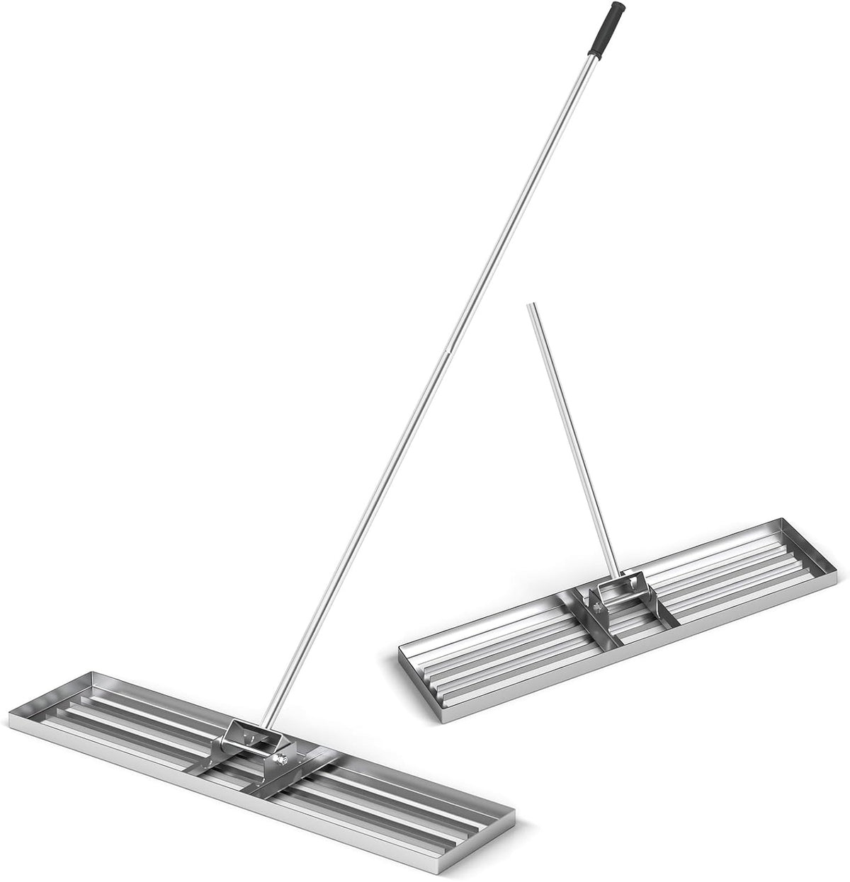 Goplus Lawn Leveling Rake, 42" x 10" Heavy Duty Level Lawn Tool w/ Ergonomic Handle for Soil