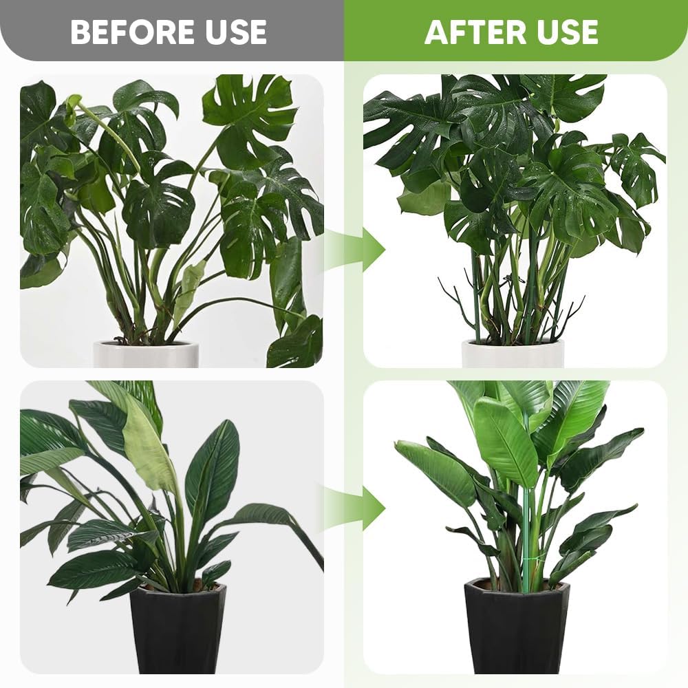 5 Pack Stackable Monstera Plant Support, Garden Plant Stakes for Indoor Outdoor Plants, Climbing