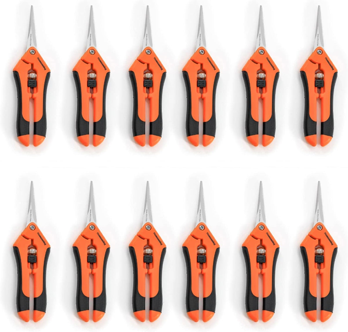 6 Packs Garden Pruning Shears with Straight Blades Trimming Scissors, Gardening Hand Pruning Snips
