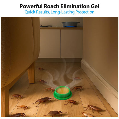16 Pack Roach Killer Indoor Infestation Roaches Gel Bait Stations, Powerful Cockroach Killer Indoor