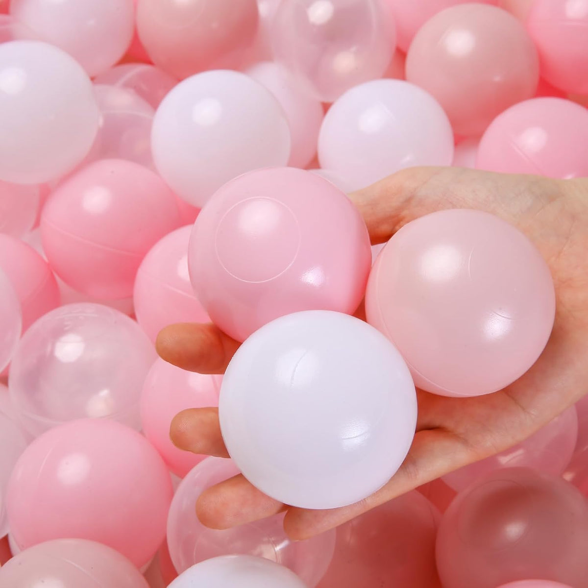 TRENDPLAY Plastic Balls for Ball Pits - Hollow Balls- Safe and Exciting Playtime - Perfect for Baby