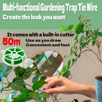 Bonsai Wire 7pcs-5 Rolls of Aluminum Bonsai Training Wire, Cutting Pliers and Plant Ties with