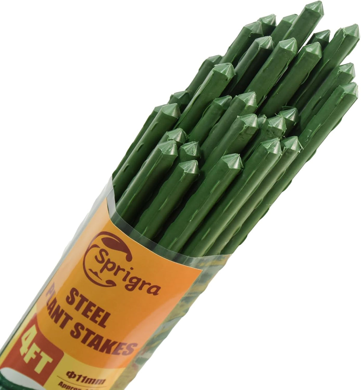 Garden Stakes 4ft, Metal Plant Stakes 48 inch, Sturdy Plant Support for Climbing Plants, Tomatoes